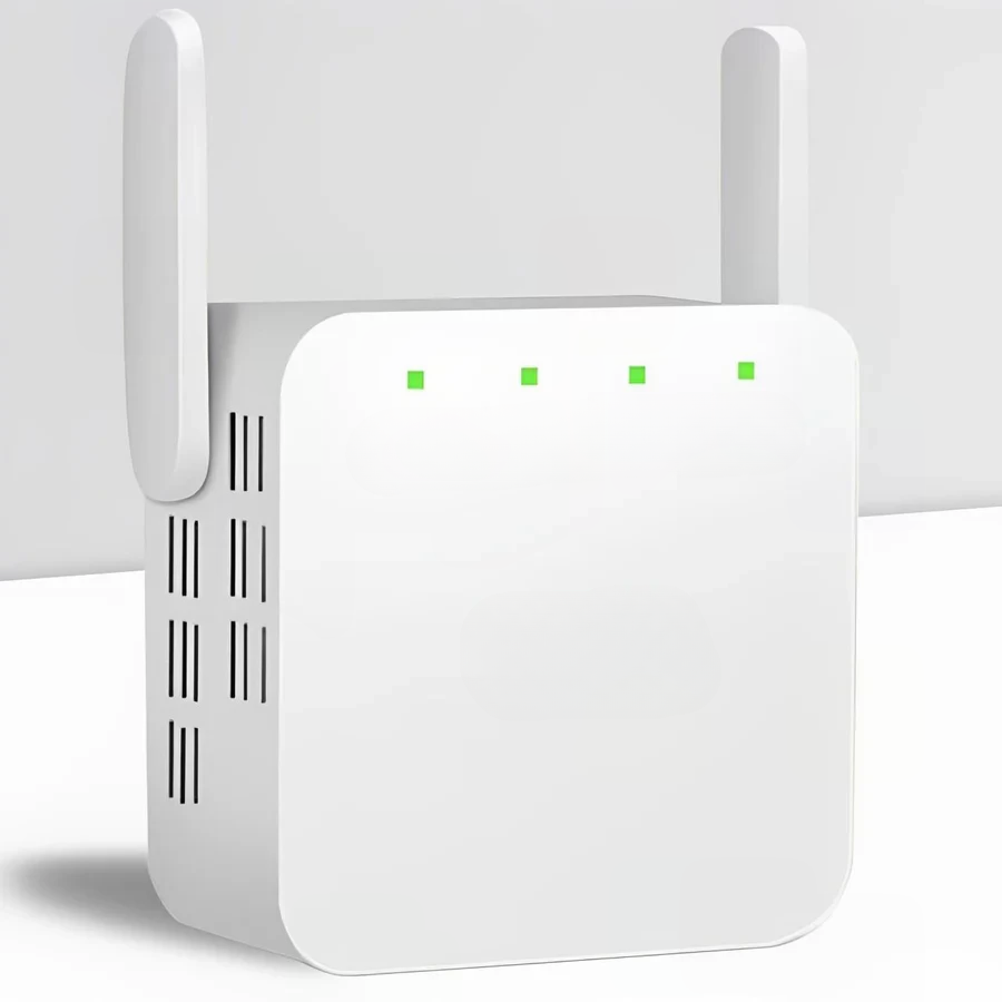 Long Range WiFi Repeater with Dual Antennas and 300Mbps Speed