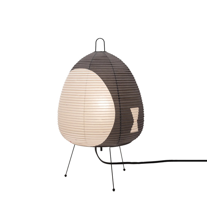 Japanese Rice Paper Table Lamp with Iron Base