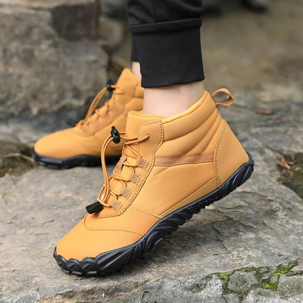 Waterproof Snowproof Winter Barefoot Shoes with Fleece Lining
