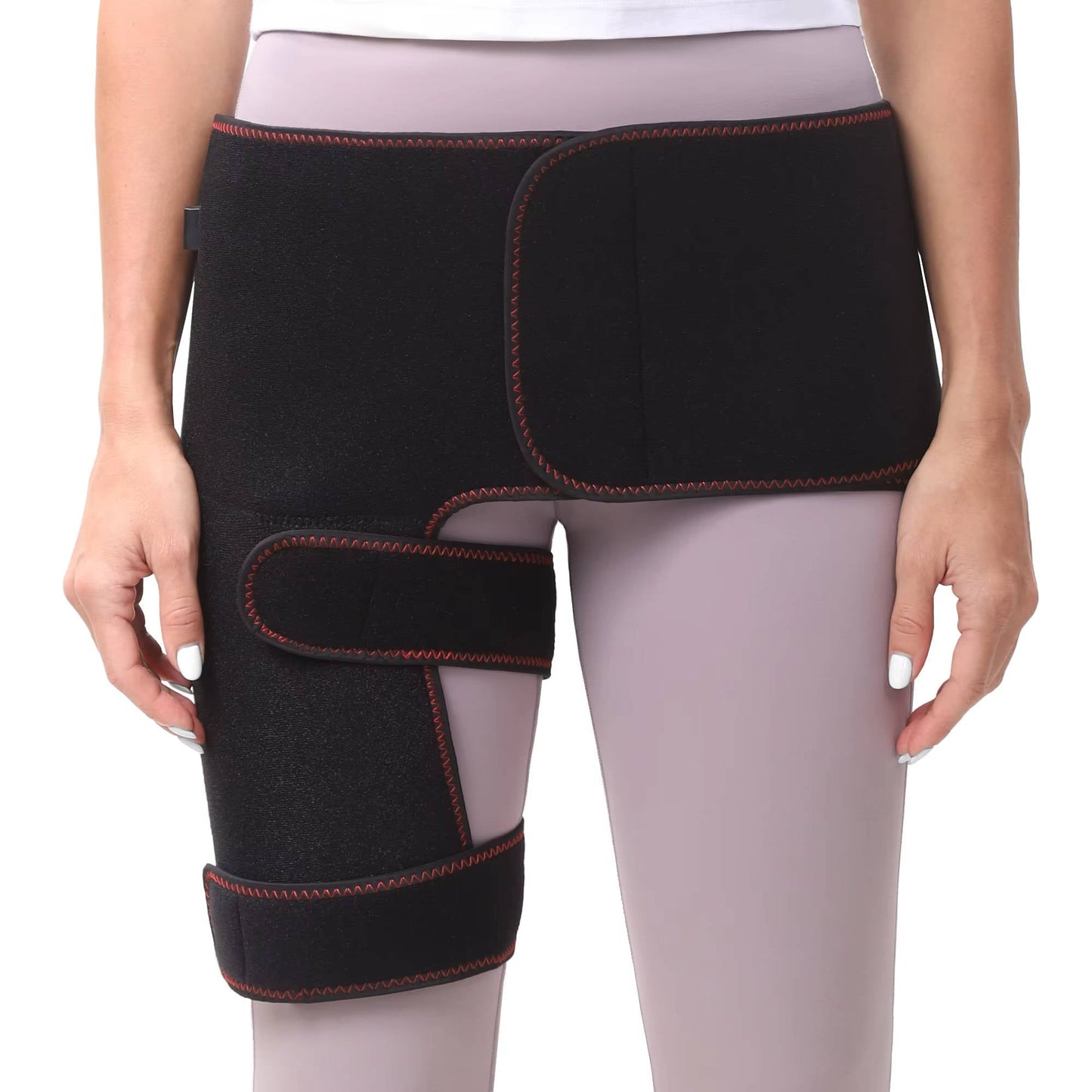 Electric Heating Wrap for Hip and Lower Back with Graphene, Adjustable Heat & Vibration Modes, Auto Shutoff