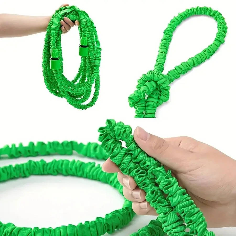 Expandable Garden Hose with 7 Spray Modes and Universal Connectors
