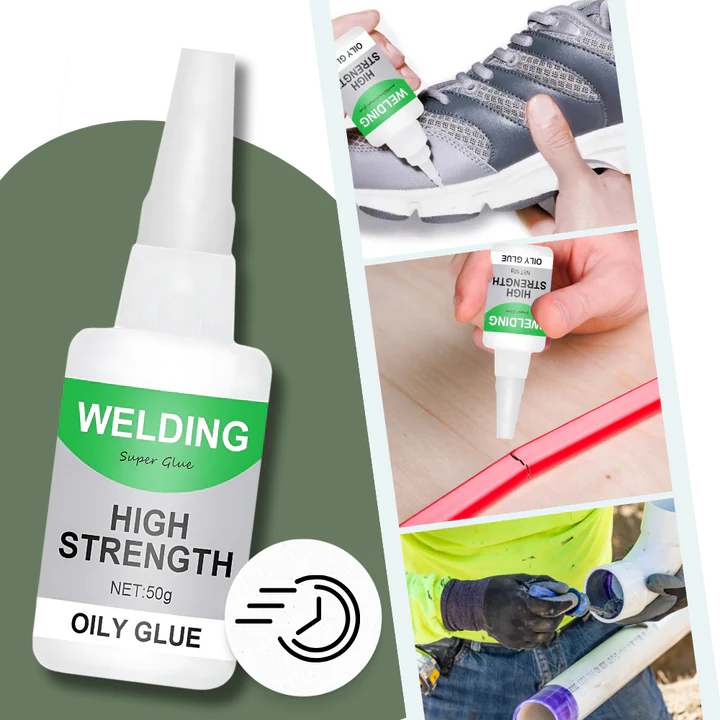 High-Strength Oily Glue for Metal, Plastic, and More
