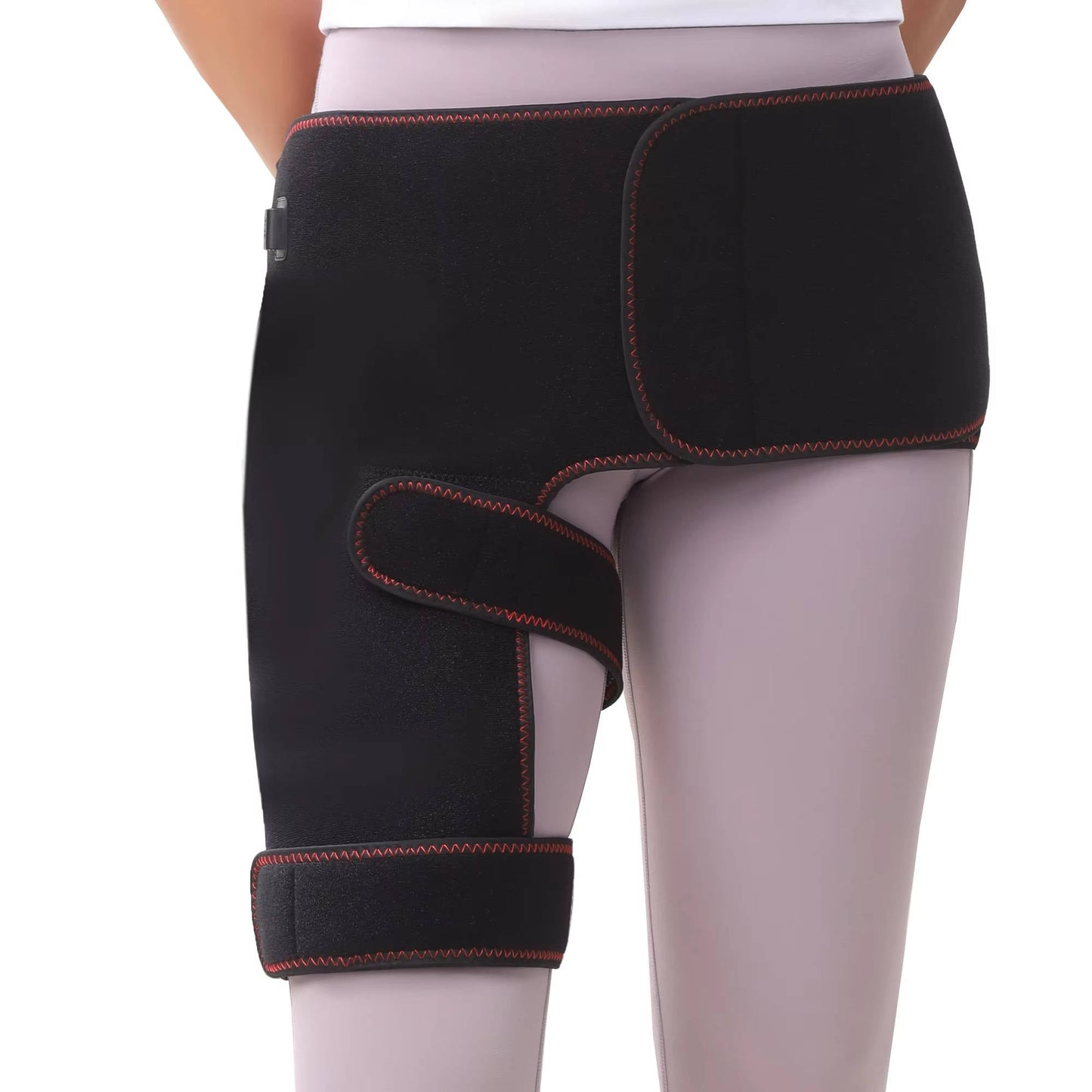 Electric Heating Wrap for Hip and Lower Back with Graphene, Adjustable Heat & Vibration Modes, Auto Shutoff