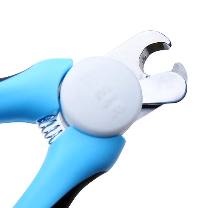 Stainless Steel Pet Nail Clippers with Safety Guard and Built-In File for Dogs and Cats