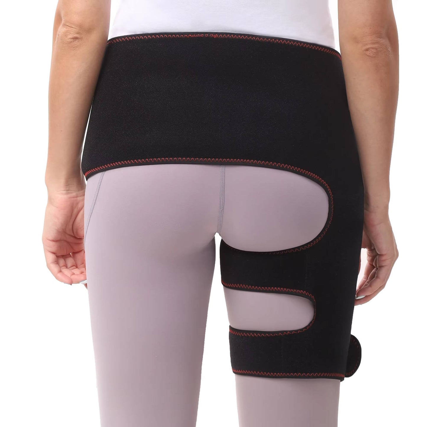 Electric Heating Wrap for Hip and Lower Back with Graphene, Adjustable Heat & Vibration Modes, Auto Shutoff