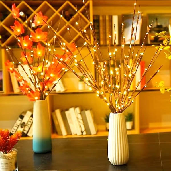 USB Powered Prelit Twig Lights with 60 Warm White LEDs
