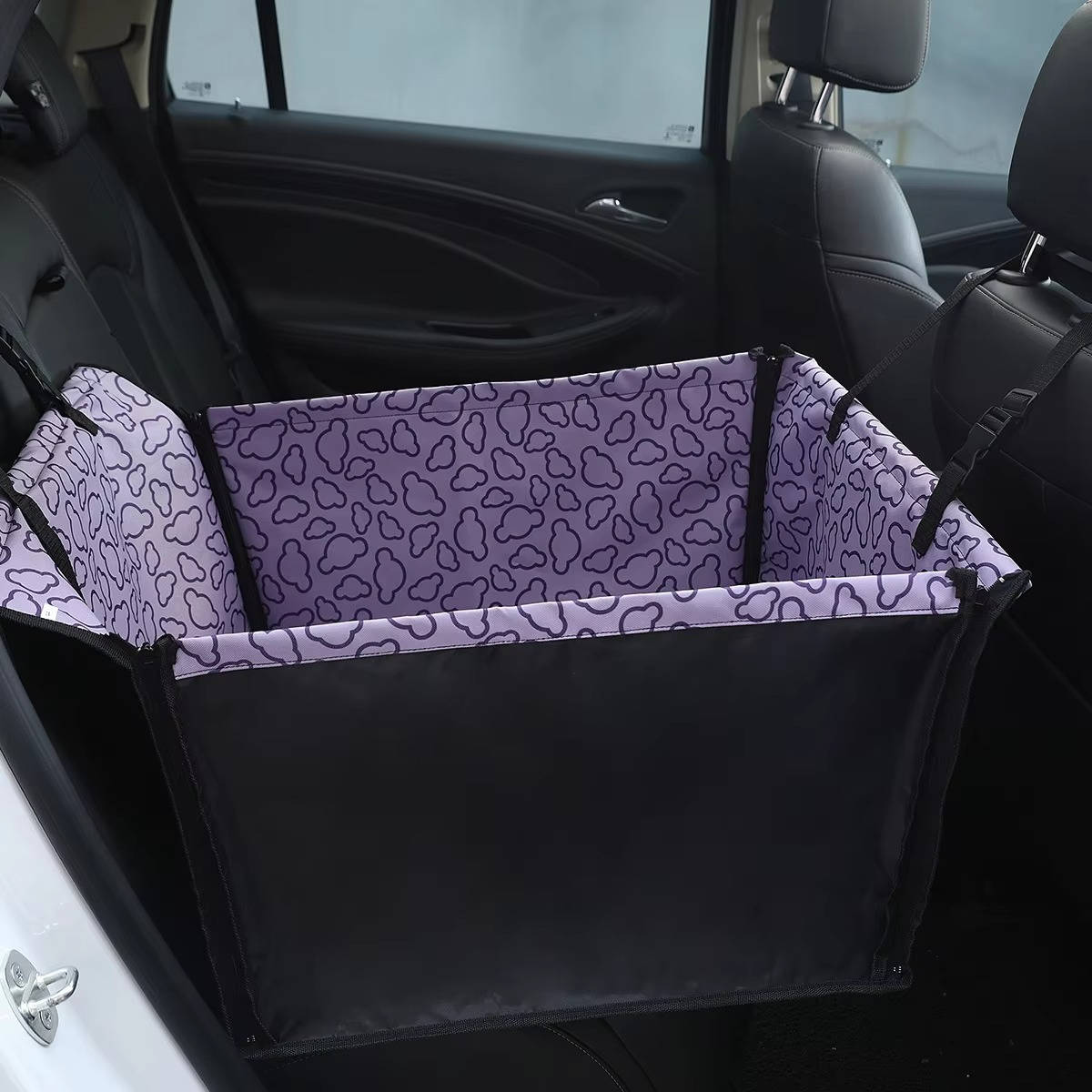 Waterproof Dog Car Seat Hammock Cover with Adjustable Straps