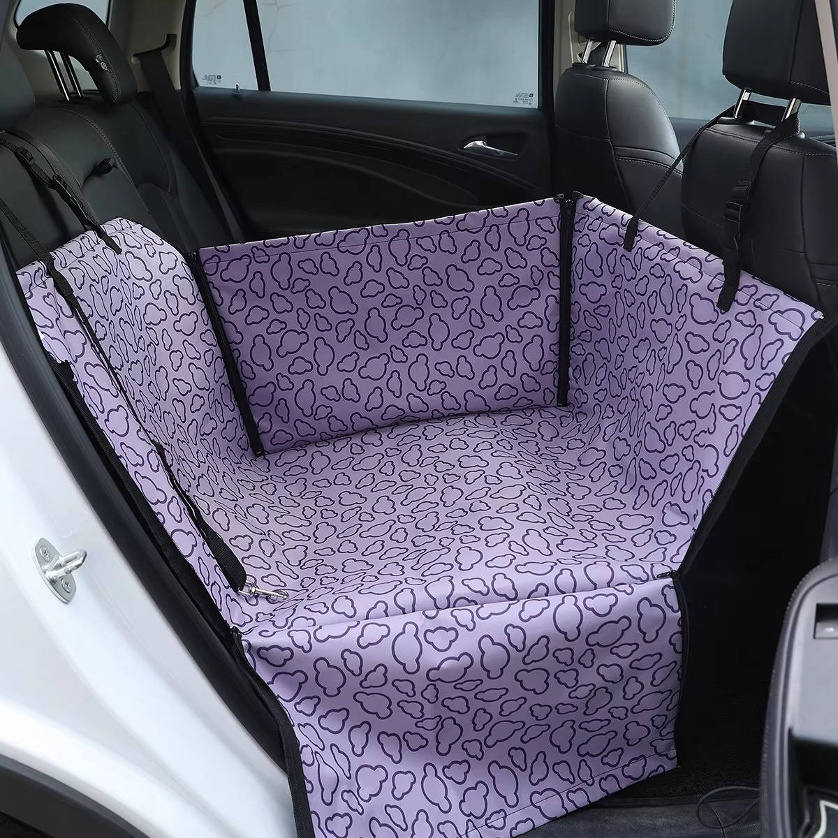 Waterproof Dog Car Seat Hammock Cover with Adjustable Straps