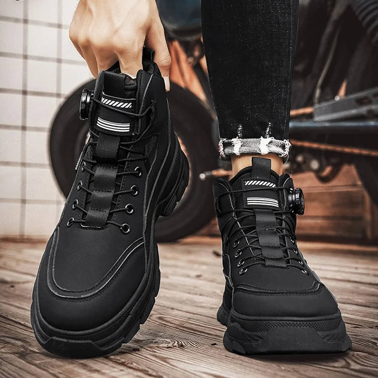 Men's Heavy Duty Slip-On Work Boots with Dial Lock System