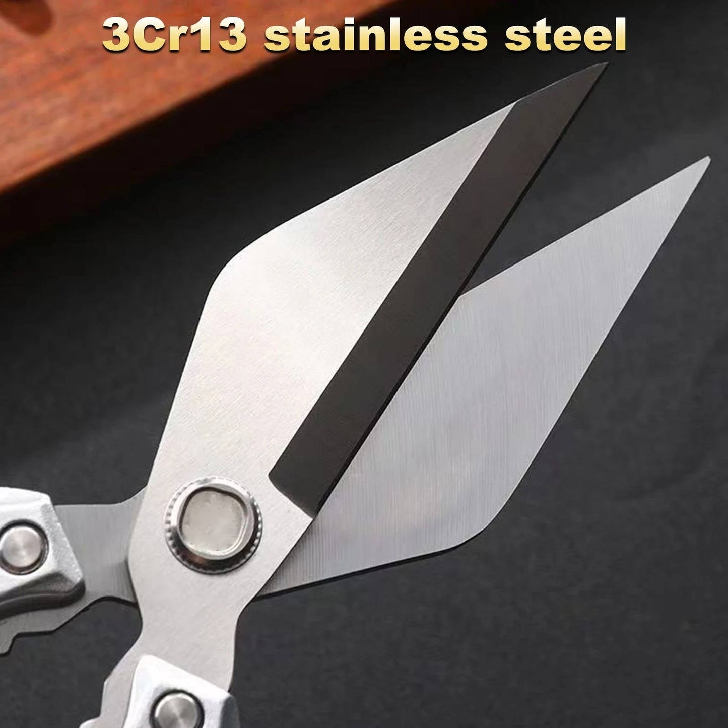 Stainless Steel Kitchen Shears with Ergonomic Grip