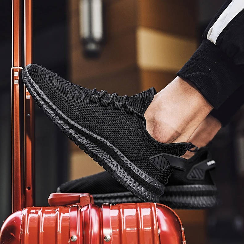 Lightweight Breathable Anti-Slip Running Shoes with Honeycomb Insole