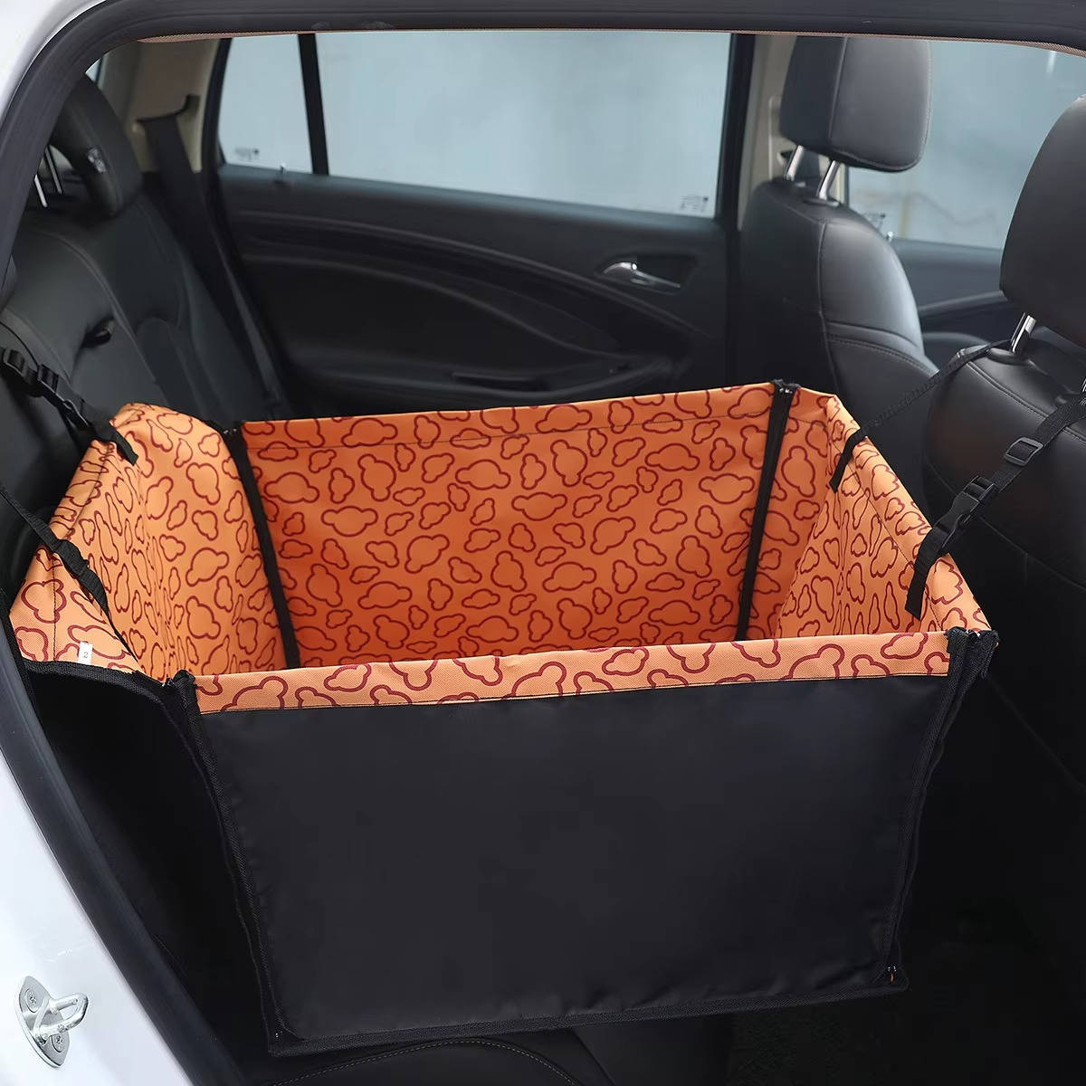 Waterproof Dog Car Seat Hammock Cover with Adjustable Straps