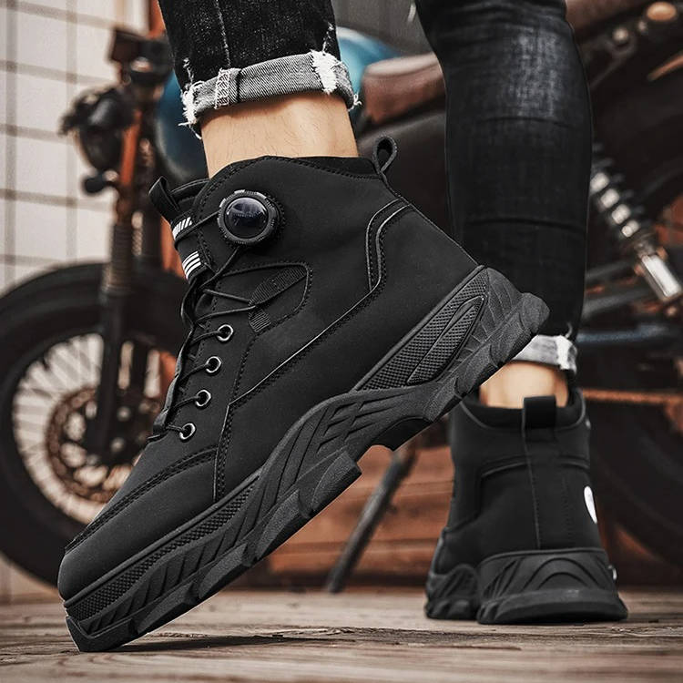 Men's Heavy Duty Slip-On Work Boots with Dial Lock System