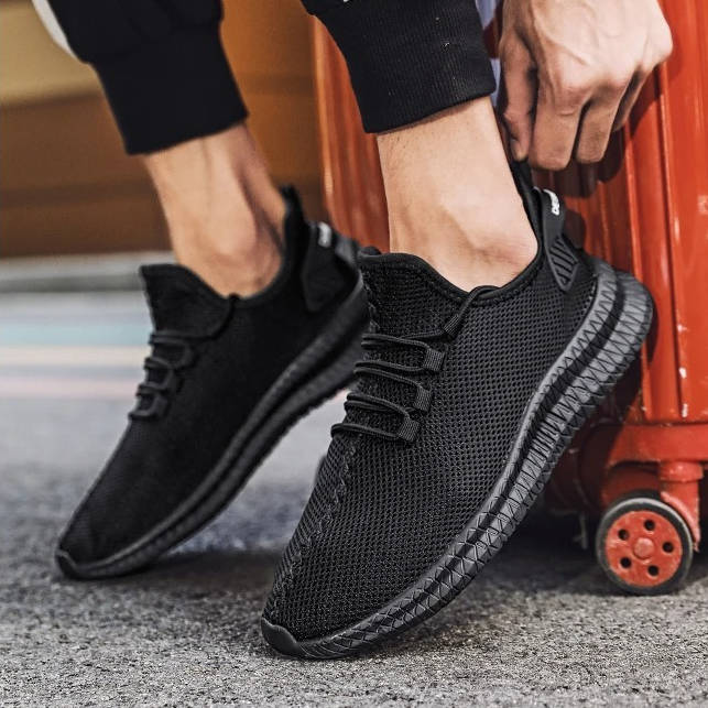 Lightweight Breathable Anti-Slip Running Shoes with Honeycomb Insole