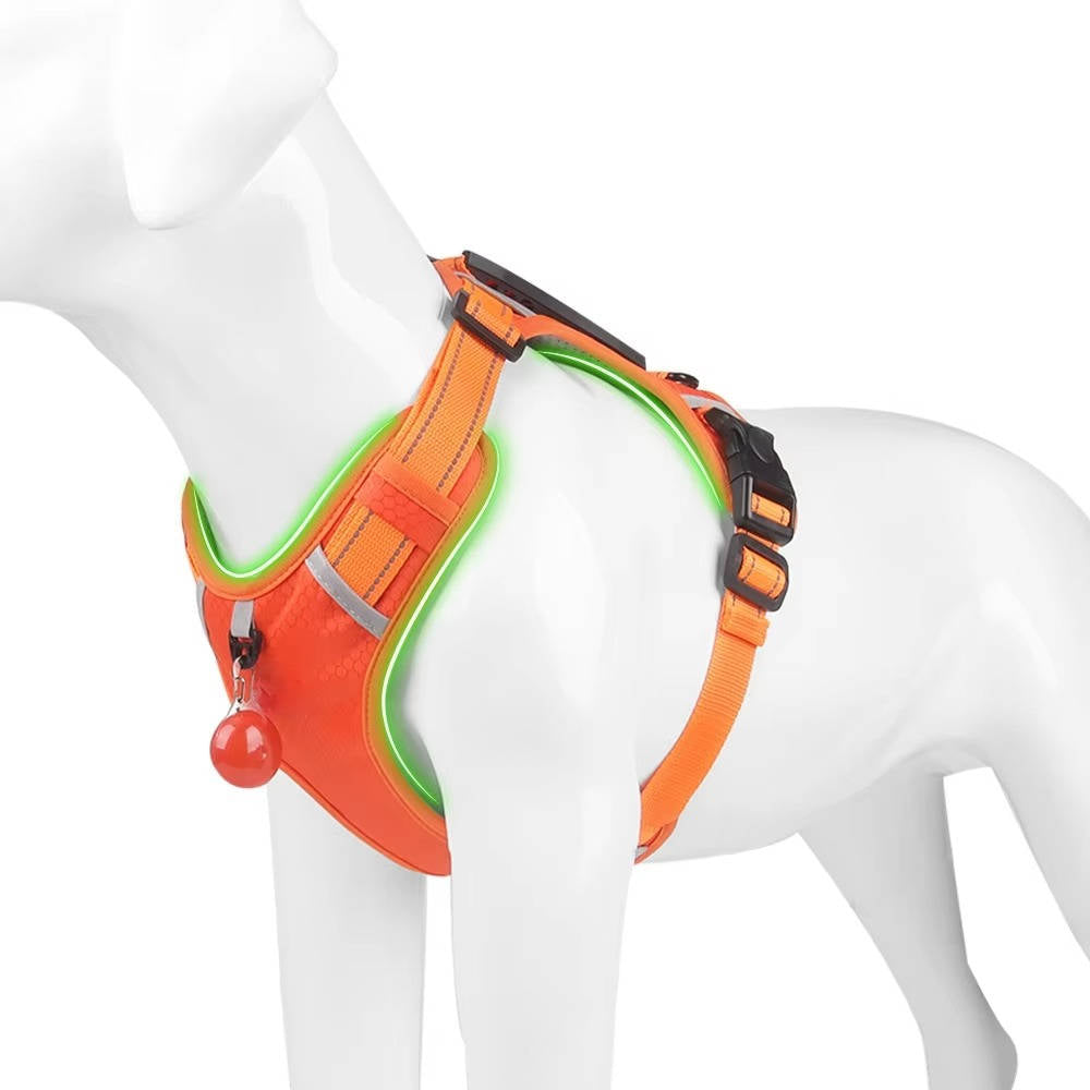 Adjustable Reflective Dog Harness with Breathable Mesh for Small to Medium Dogs