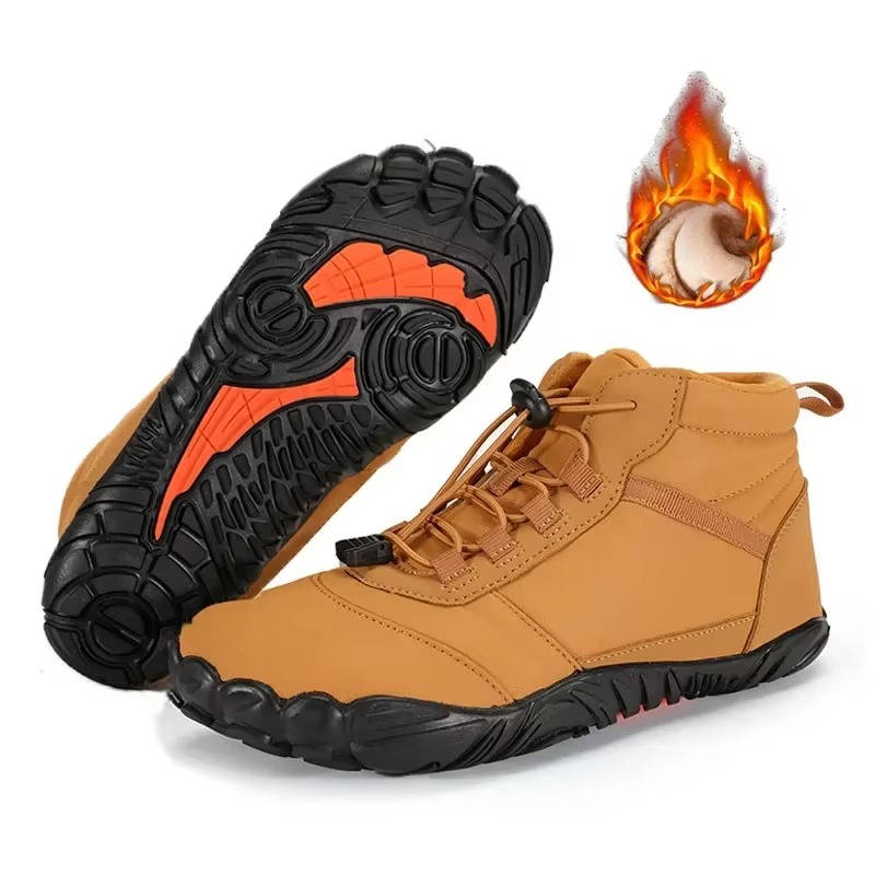 Waterproof Snowproof Winter Barefoot Shoes with Fleece Lining