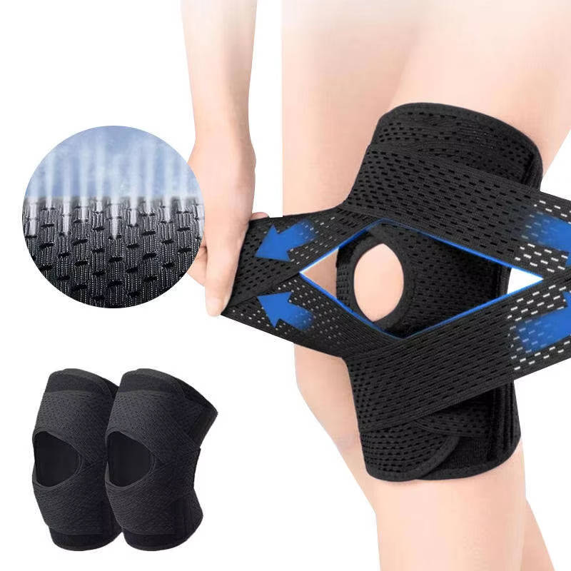 Adjustable Knee Brace with Side Stabilizers for Meniscus Tear and ACL Support