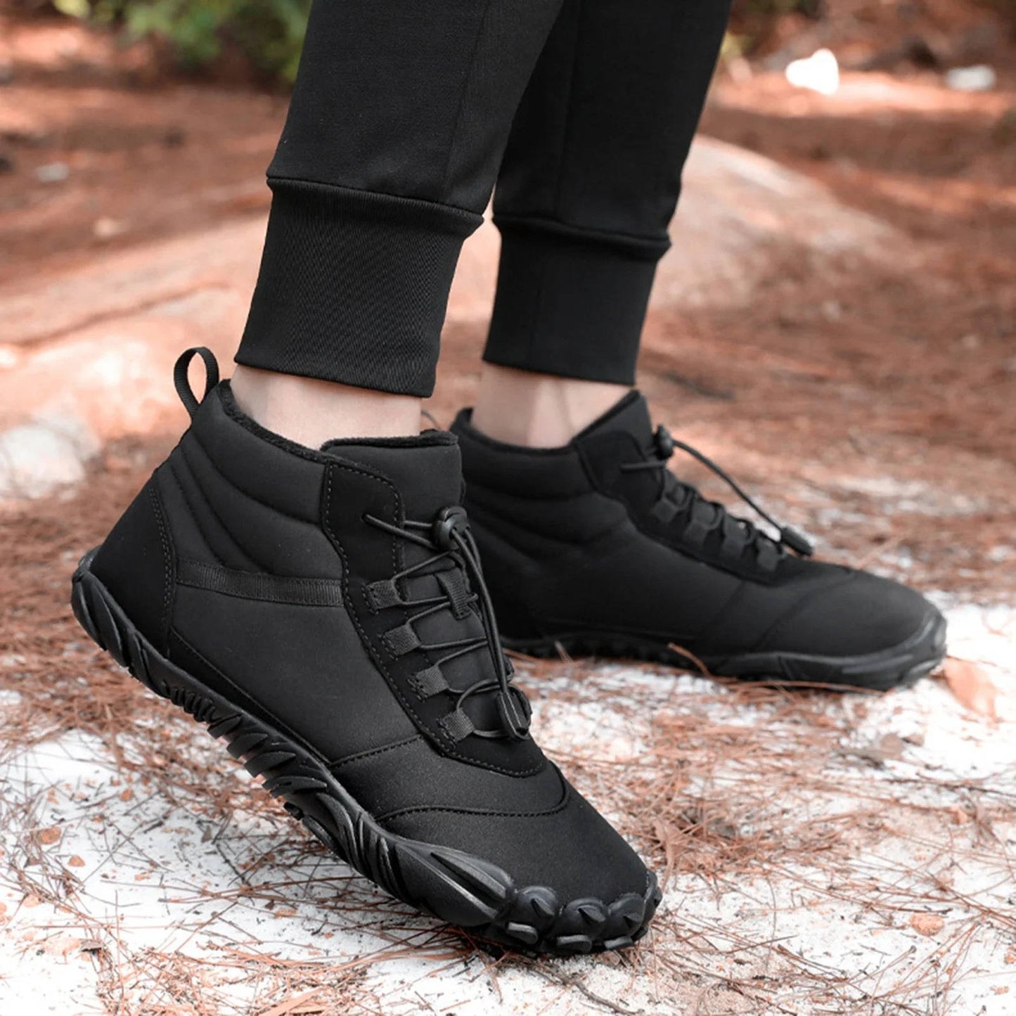 Waterproof Snowproof Winter Barefoot Shoes with Fleece Lining