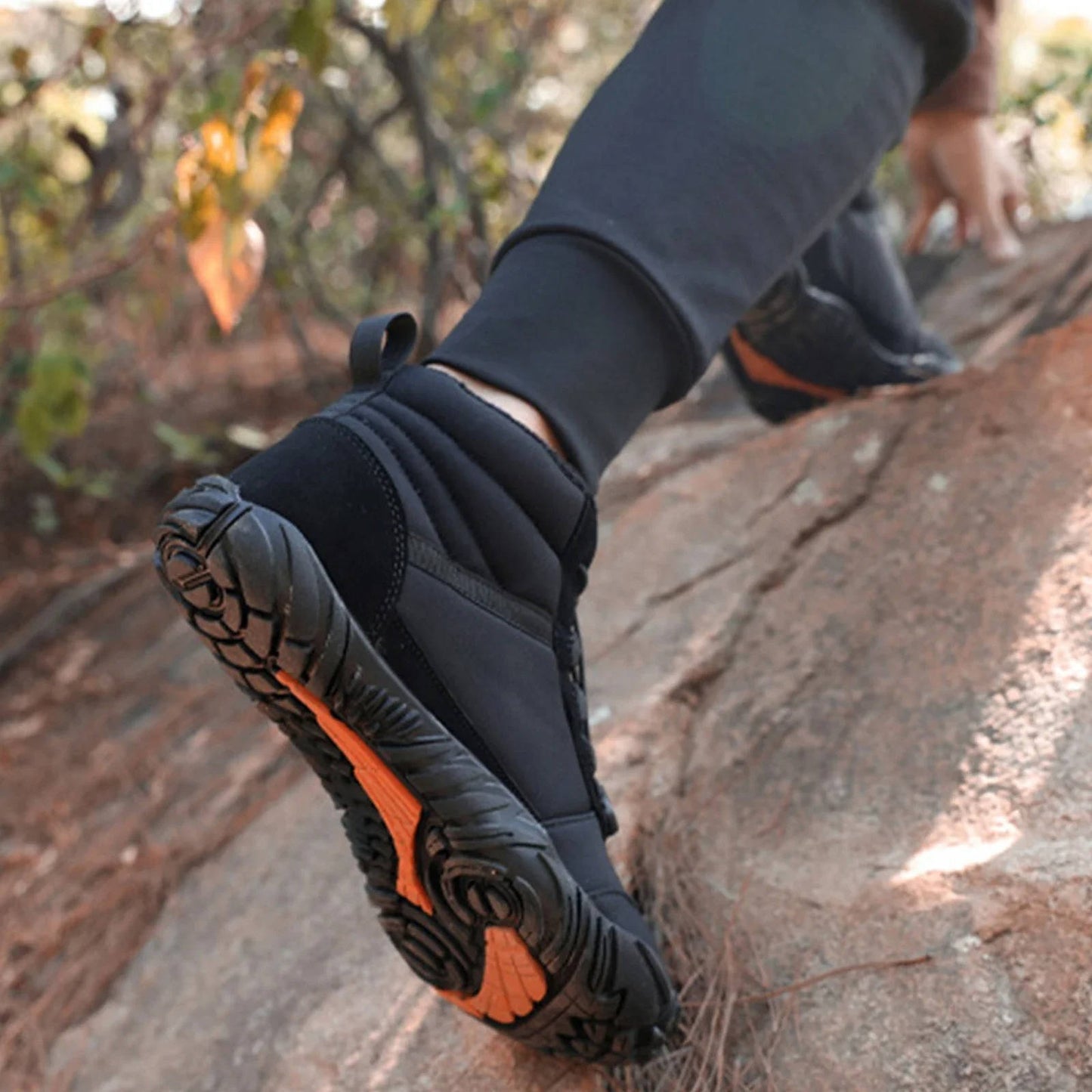 Waterproof Snowproof Winter Barefoot Shoes with Fleece Lining