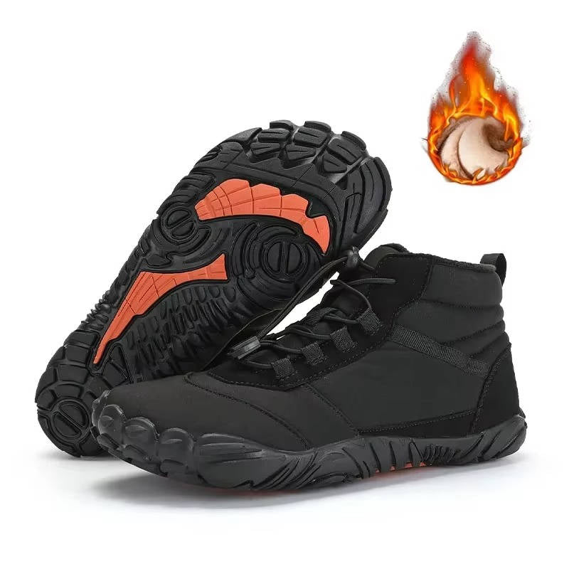 Waterproof Snowproof Winter Barefoot Shoes with Fleece Lining