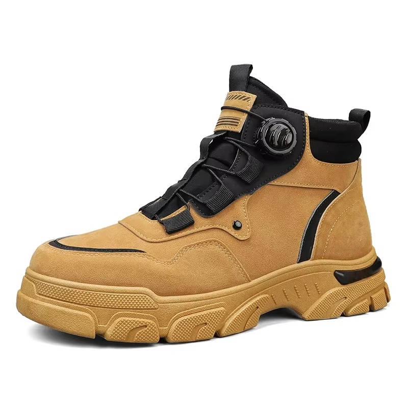 Men's Heavy Duty Slip-On Work Boots with Dial Lock System