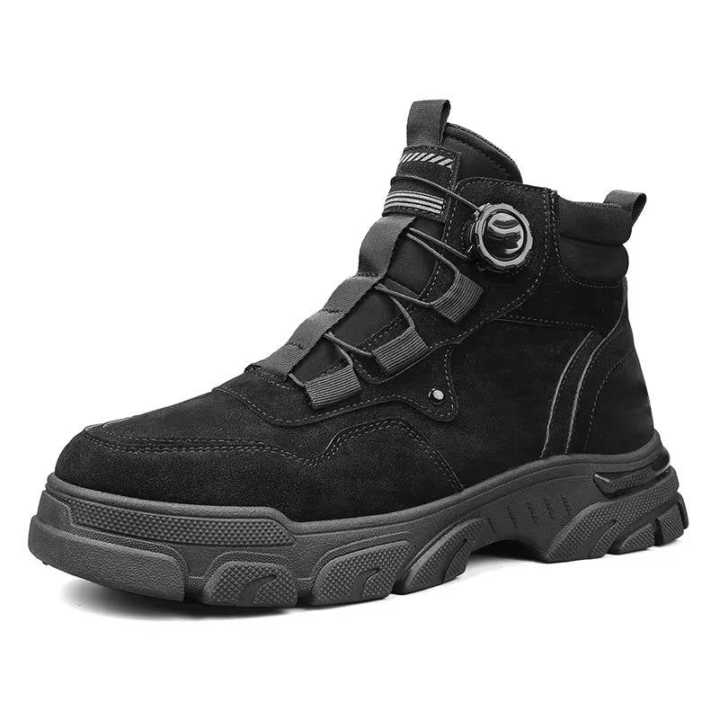 Men's Heavy Duty Slip-On Work Boots with Dial Lock System