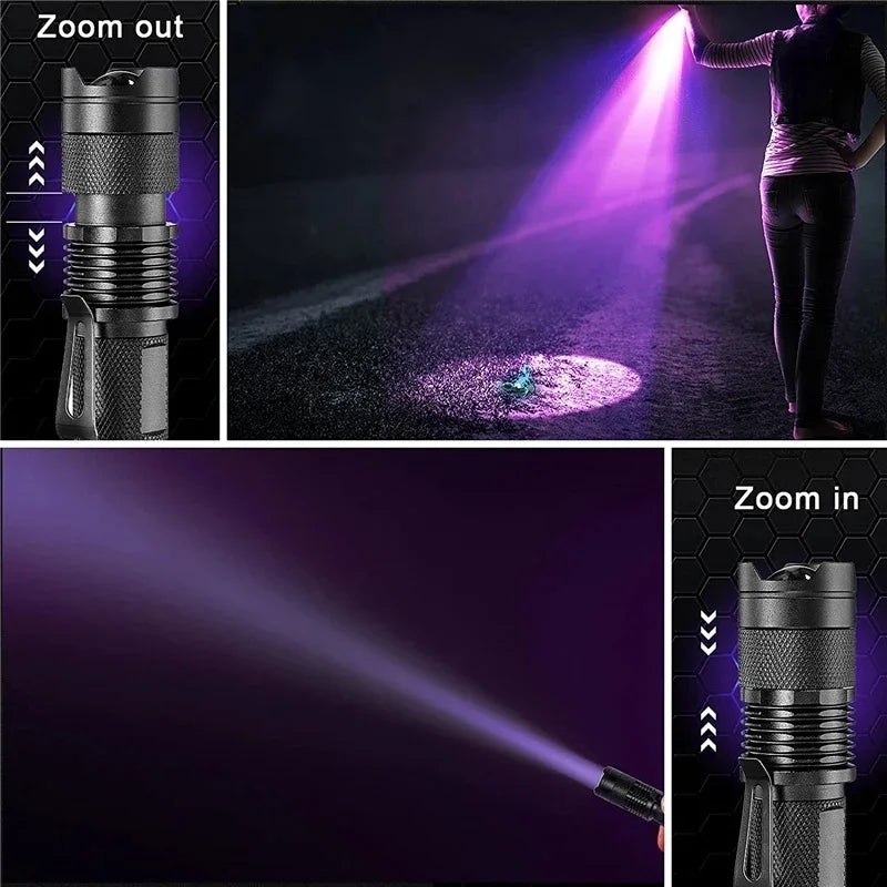LED UV Flashlight for Pet Urine and Stain Detection