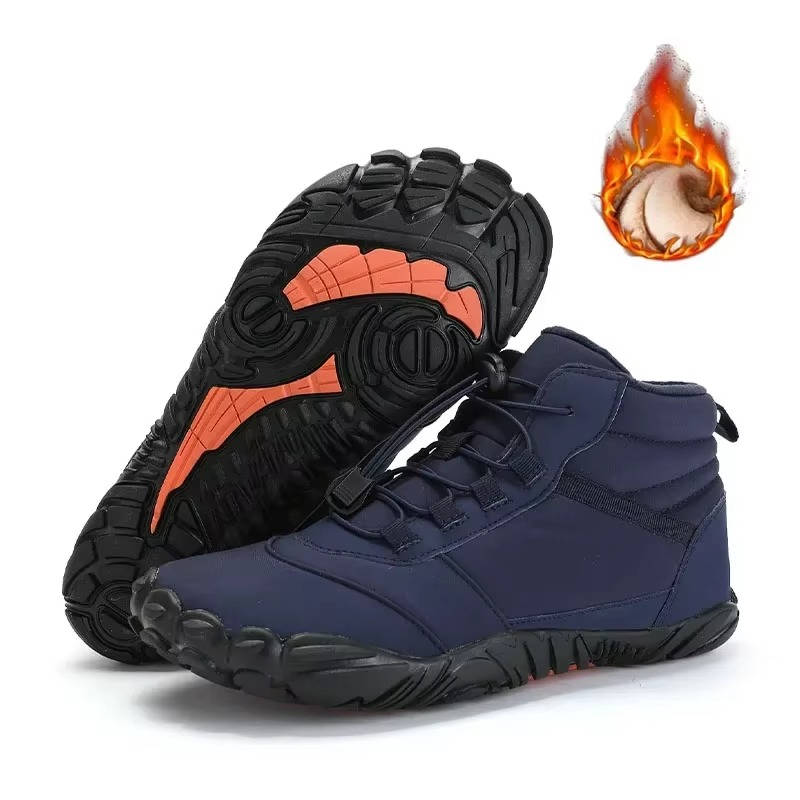 Waterproof Snowproof Winter Barefoot Shoes with Fleece Lining