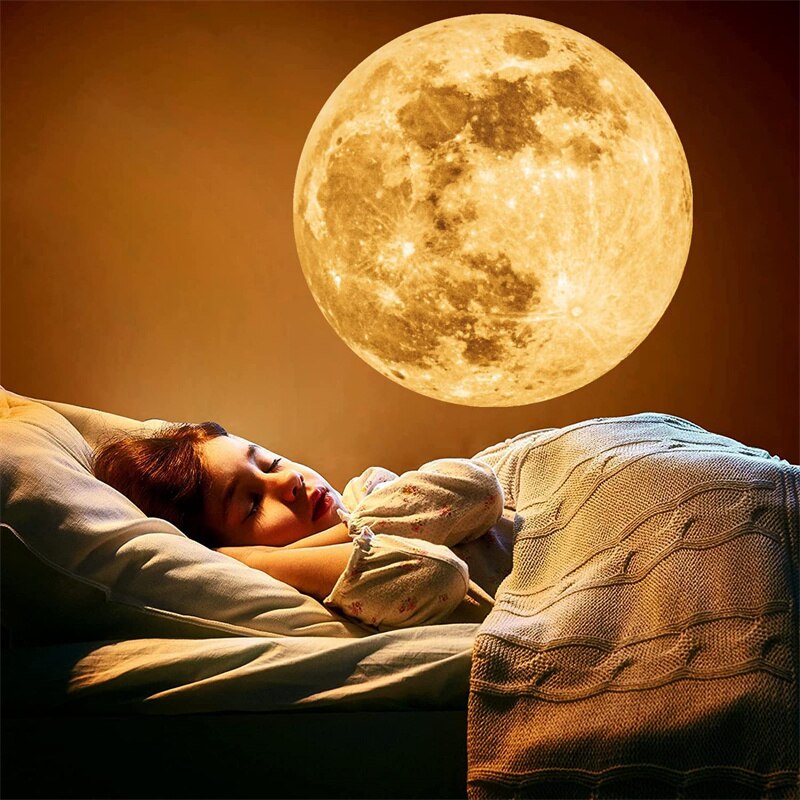Earth and Moon LED Projector Lamp with Customizable Modes