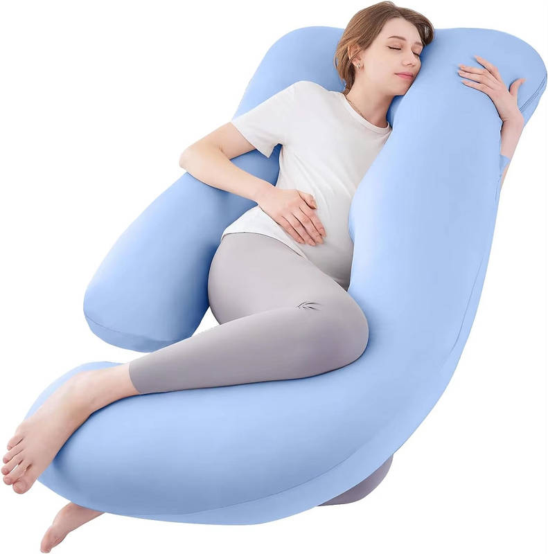 U Shaped Cooling Pregnancy Pillow with Removable Cover