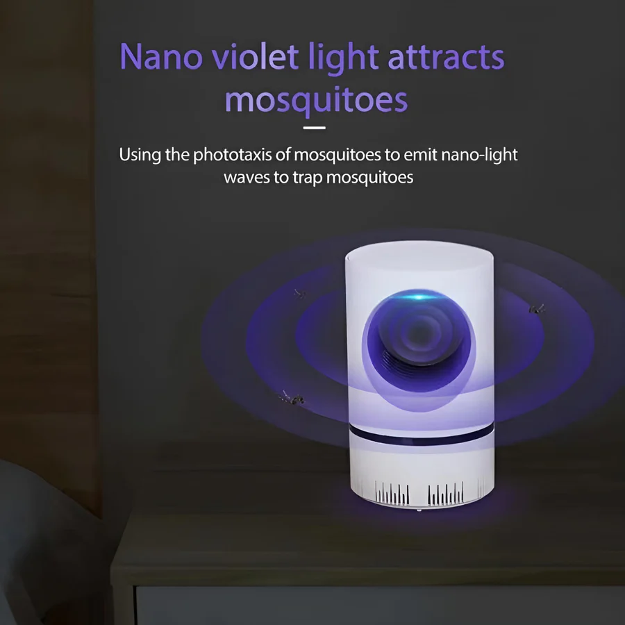 UV Light Mosquito and Fly Trap with USB Power