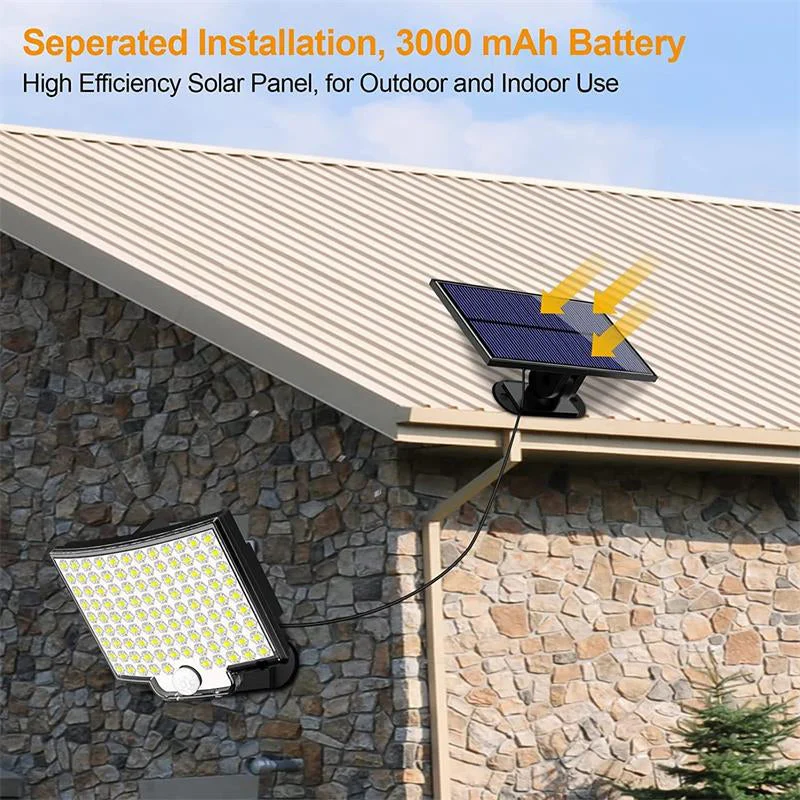 106 LED Solar Motion Sensor Outdoor Light