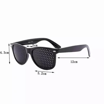 Corrective Pinhole Glasses for Vision Enhancement