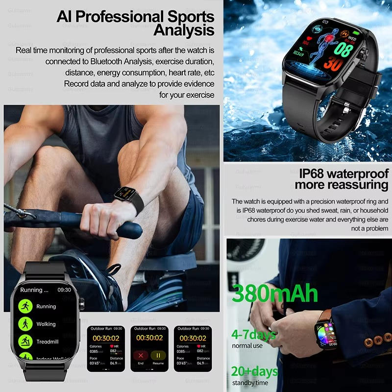 Smartwatch for Seniors with Health Monitoring and SOS Function