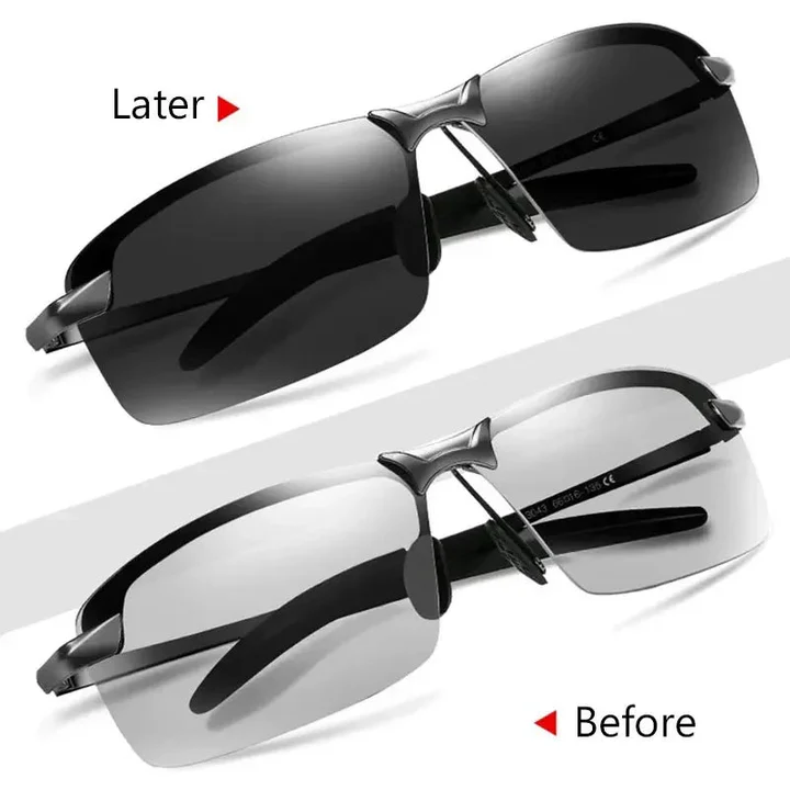 Polarized Photochromic Sunglasses with UV400 Protection