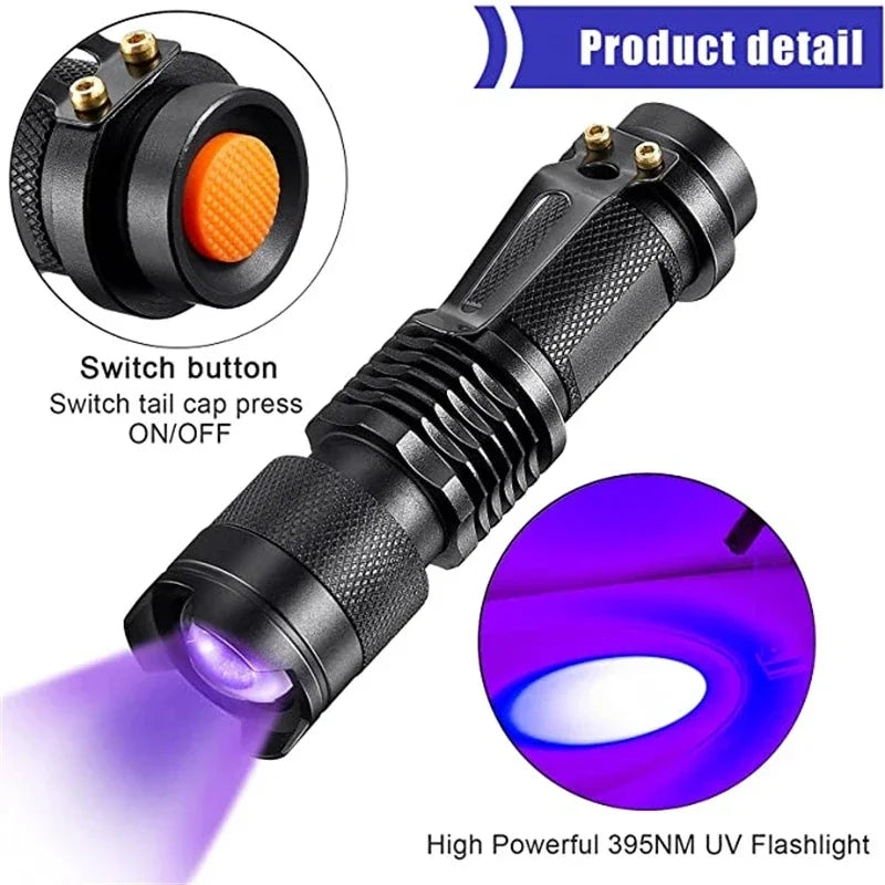LED UV Flashlight for Pet Urine and Stain Detection