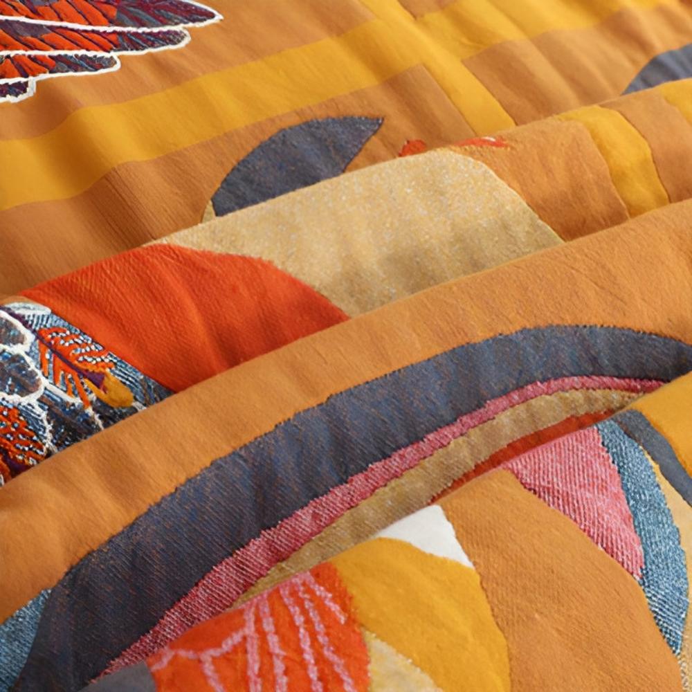 Reversible Toucan Bird Cotton Throw Blanket