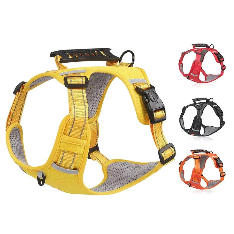 Adjustable Reflective Dog Harness with Breathable Mesh for Small to Medium Dogs