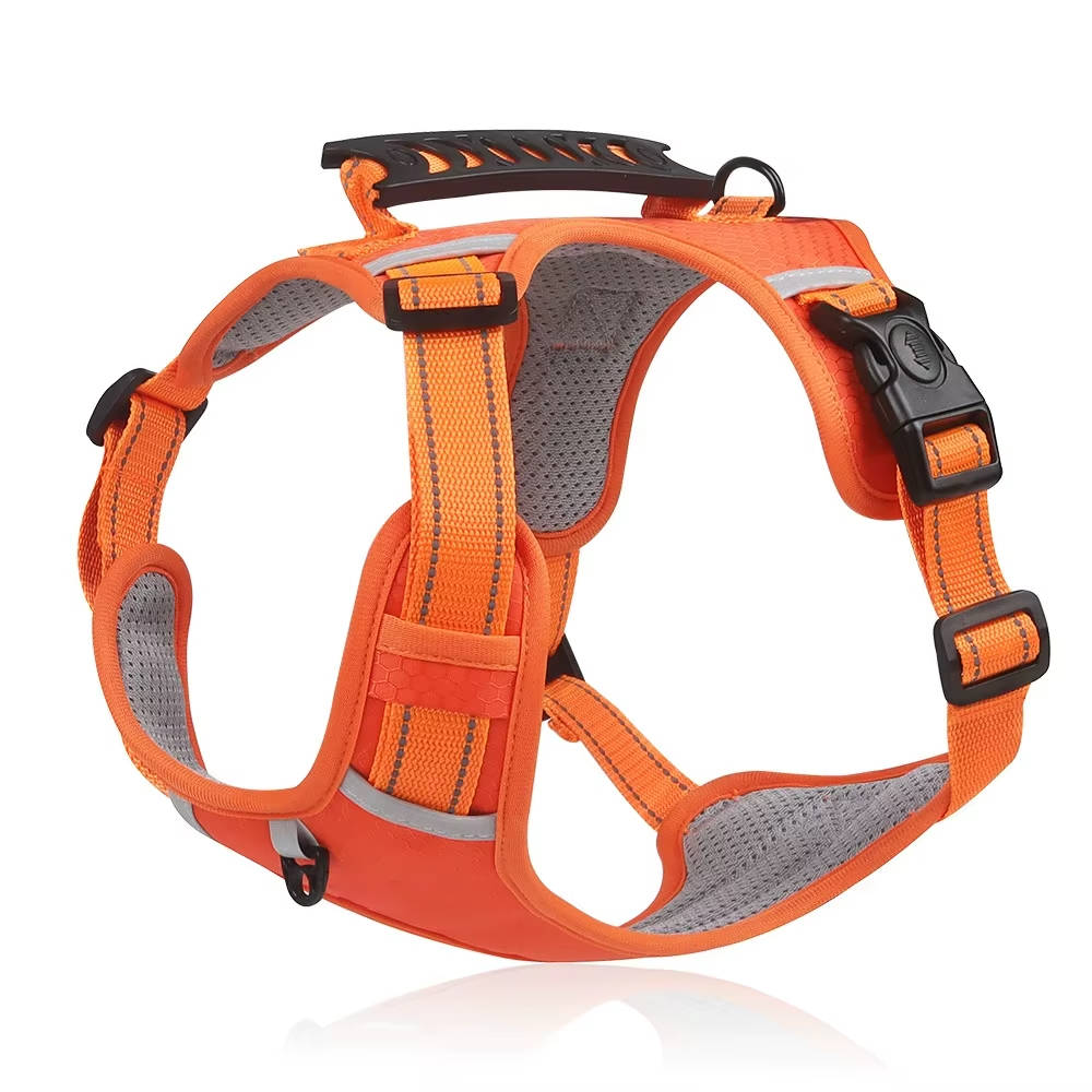 Adjustable Reflective Dog Harness with Breathable Mesh for Small to Medium Dogs