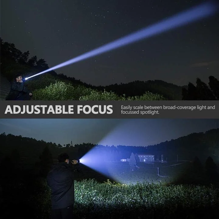 90,000 Lumens Rechargeable Waterproof Flashlight
