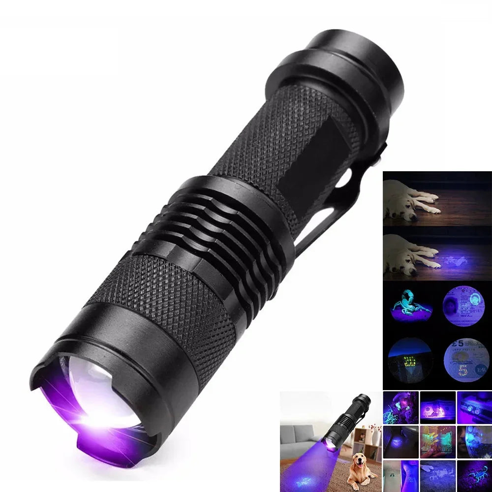 LED UV Flashlight for Pet Urine and Stain Detection