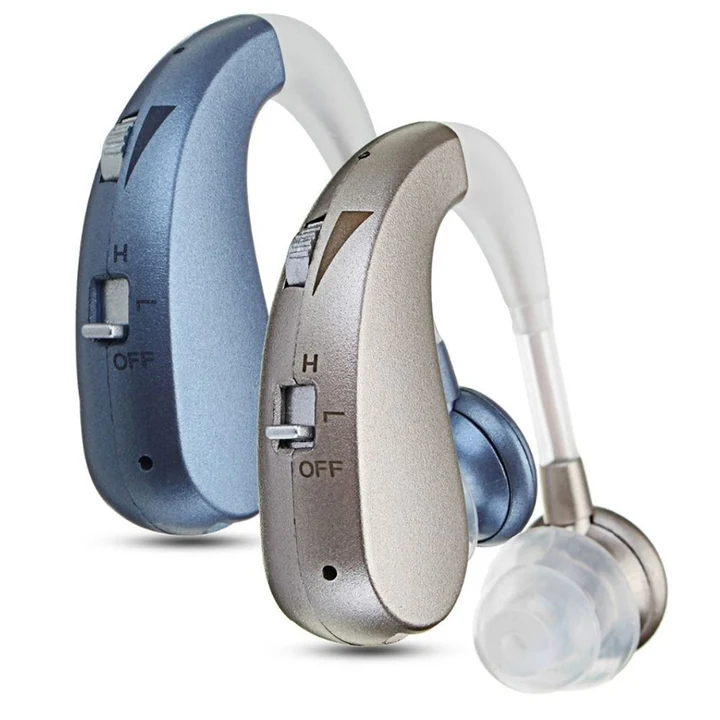 USB Rechargeable Hearing Aid Headphones with Bluetooth and Noise Suppression