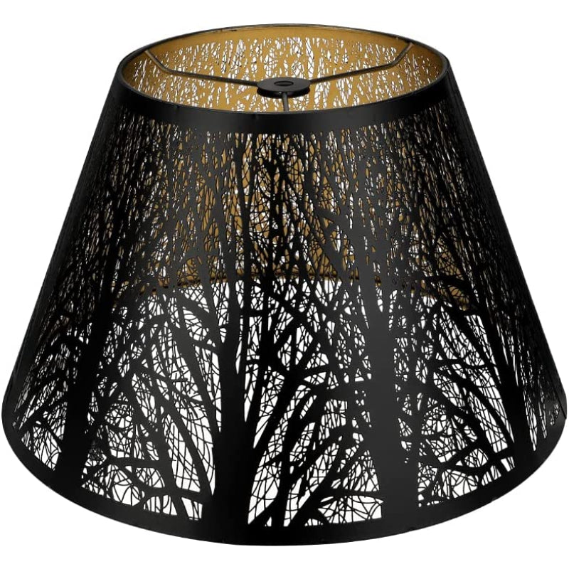 Medium Barrel Linen Lampshade for Table and Floor Lamp, White, Handmade