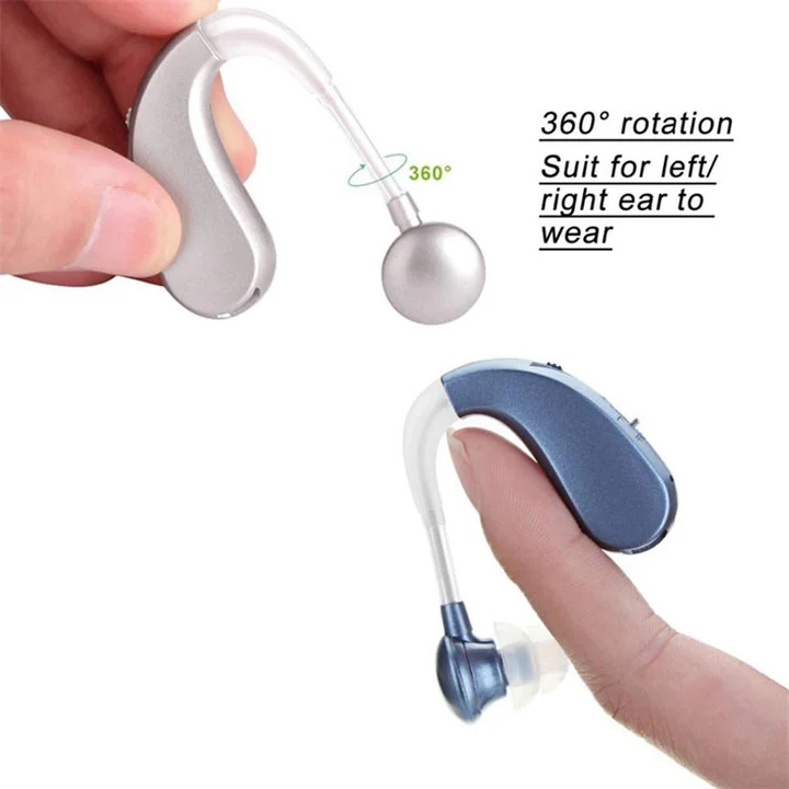 USB Rechargeable Hearing Aid Headphones with Bluetooth and Noise Suppression