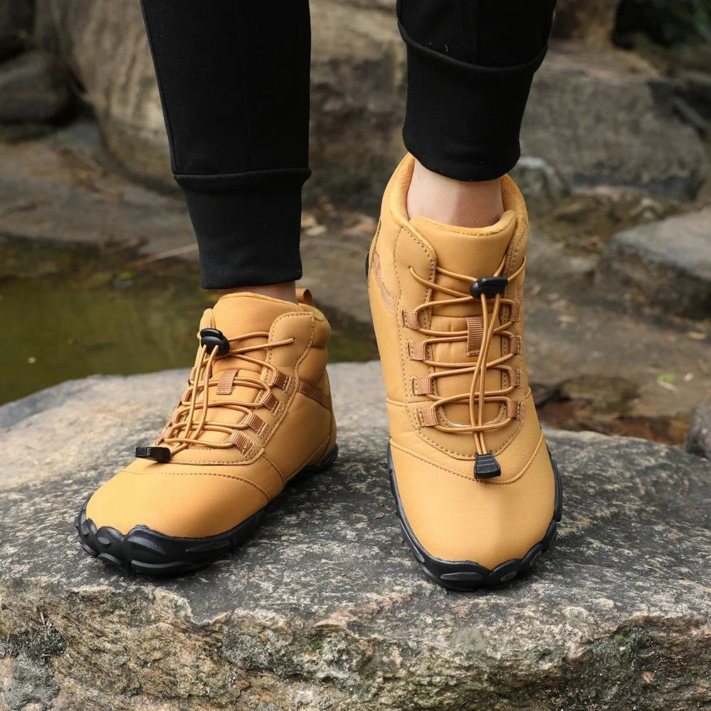 Waterproof Snowproof Winter Barefoot Shoes with Fleece Lining