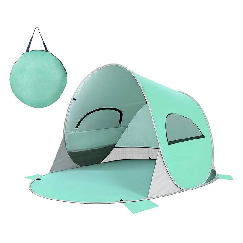 UPF 50 Plus Portable Beach Tent Sun Shelter with Instant Pop-Up and 360-Degree Ventilation