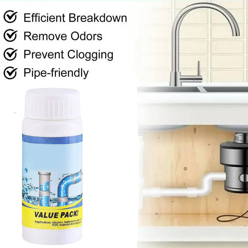 Fast Acting Foam Drain Cleaner for Stubborn Clogs and Odor Control