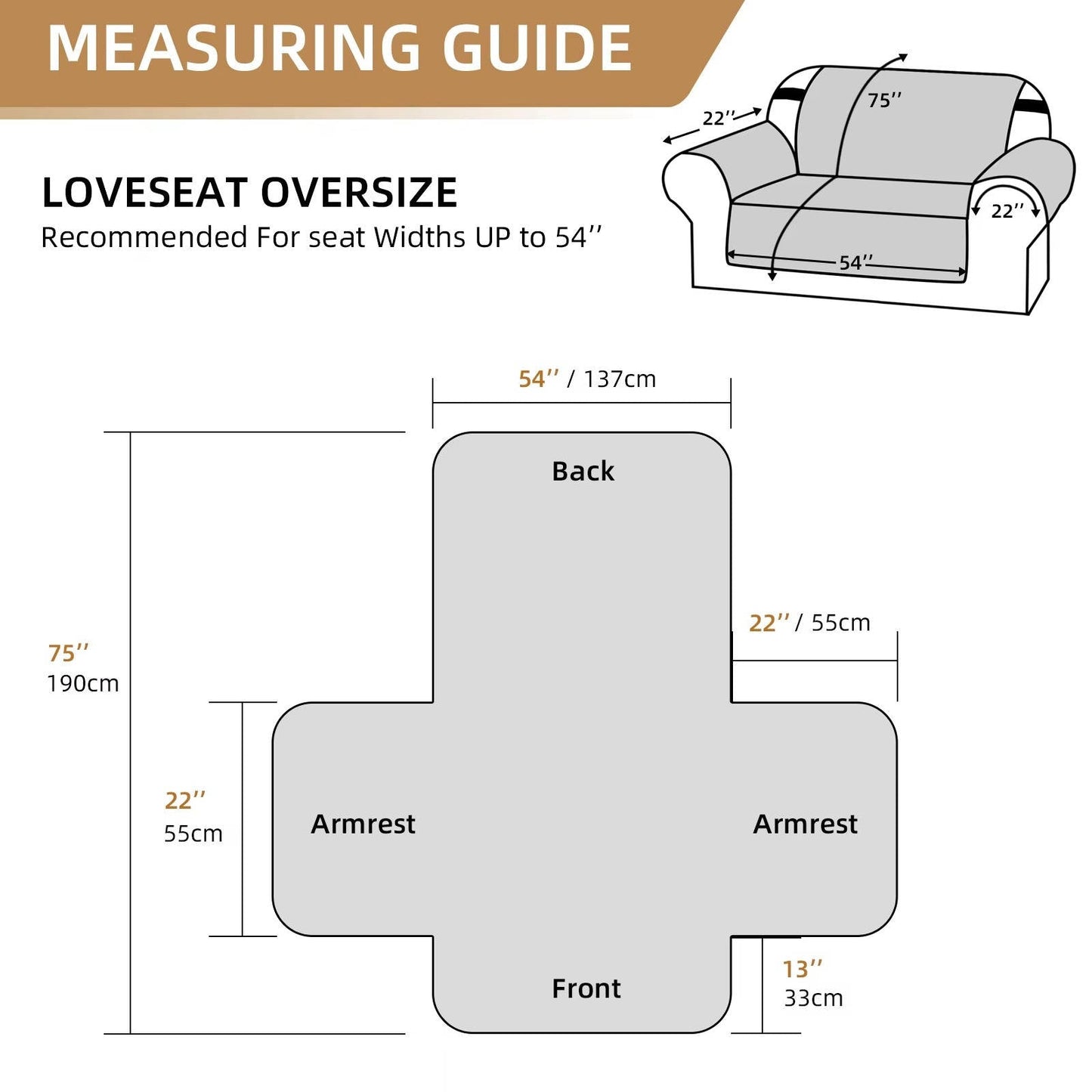 Reversible Water Resistant Sofa Cover for 3 Cushion Couch