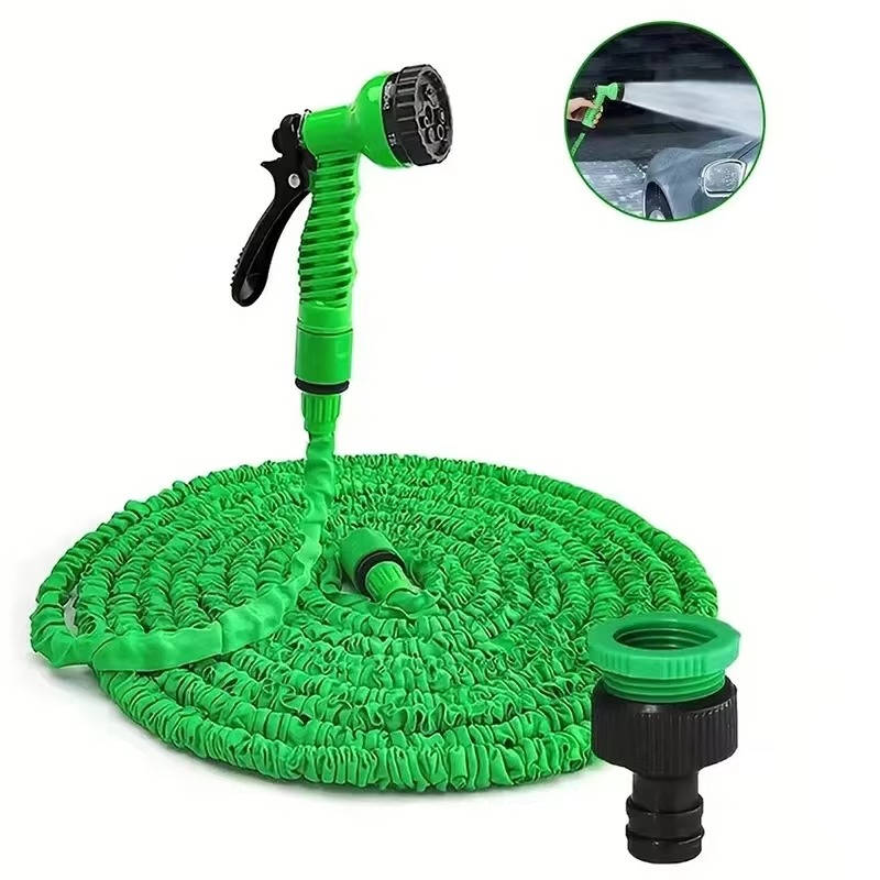 Expandable Garden Hose with 7 Spray Modes and Universal Connectors