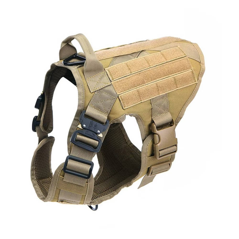 Adjustable Tactical Dog Vest Harness with Leash and Collar for Medium to Large Breeds